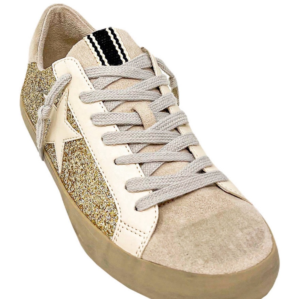 ShuShop Paula Gold sneakers like new!